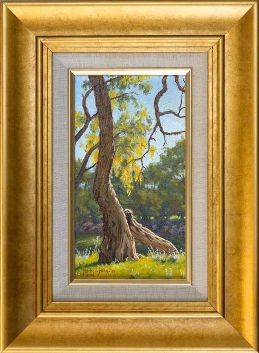 “Darling River Tree Study 3” Original 9 x 5 Oil Painting – Framed ...